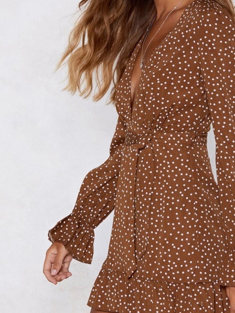 NASTY GAL If You Dot It, Flaunt it Spotty Dress